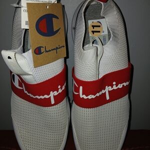 Champion Men's Athletic Red and White Shoes